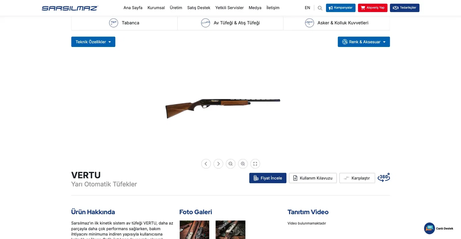 Kullanıcı Dostu Ürün Detayları