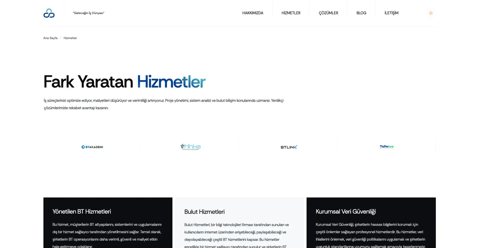 Hizmetler ve Güçlü Referanslarla Teknolojik Güven